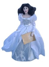 Vintage Franklin Mint Heirloom Porcelain Doll 12" Beautiful Young Lady New