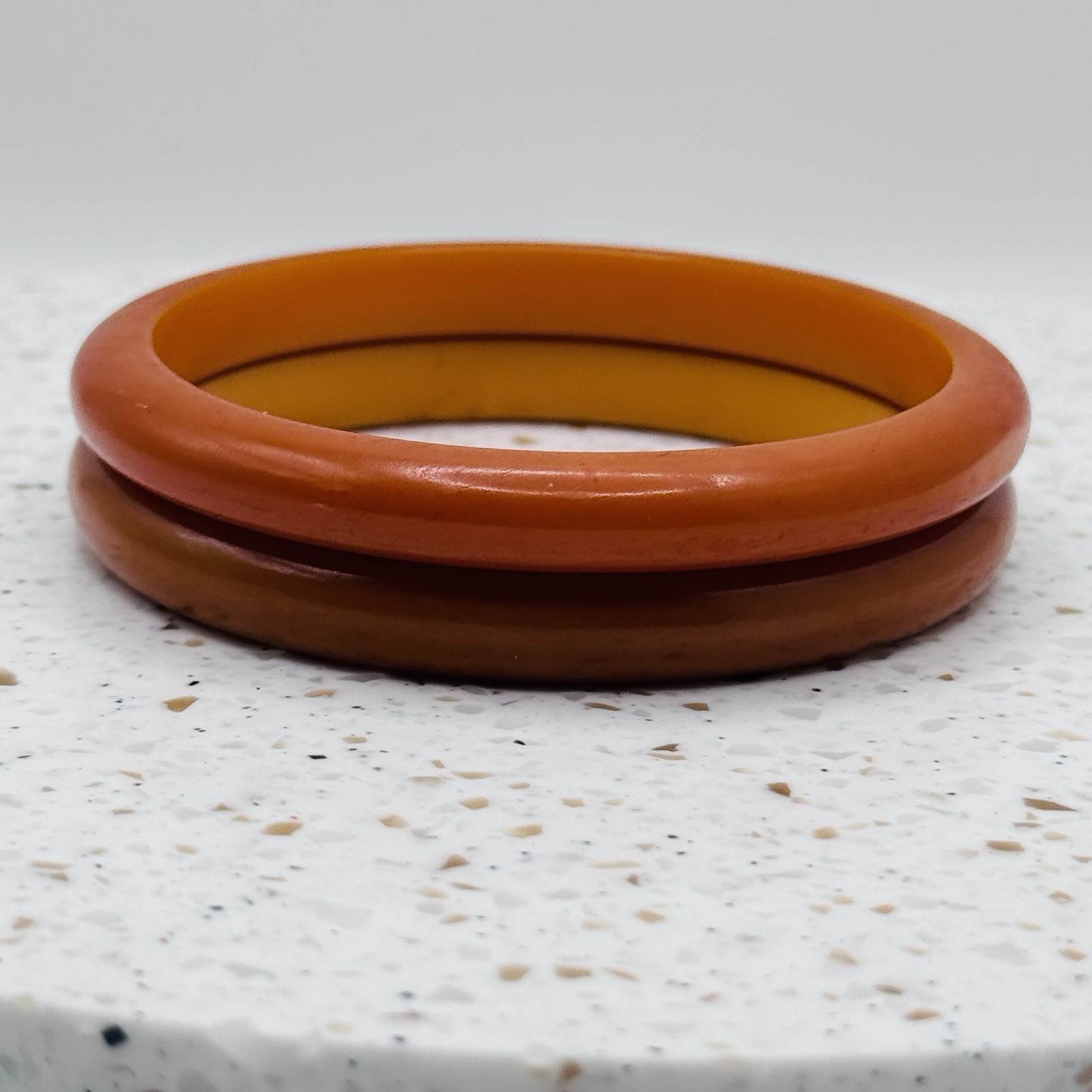 Vintage Bakelite Stackable Slim Bangle Bracelets … - image 3
