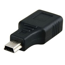 USB 2.0 Type A Female To Mini USB 5 Black