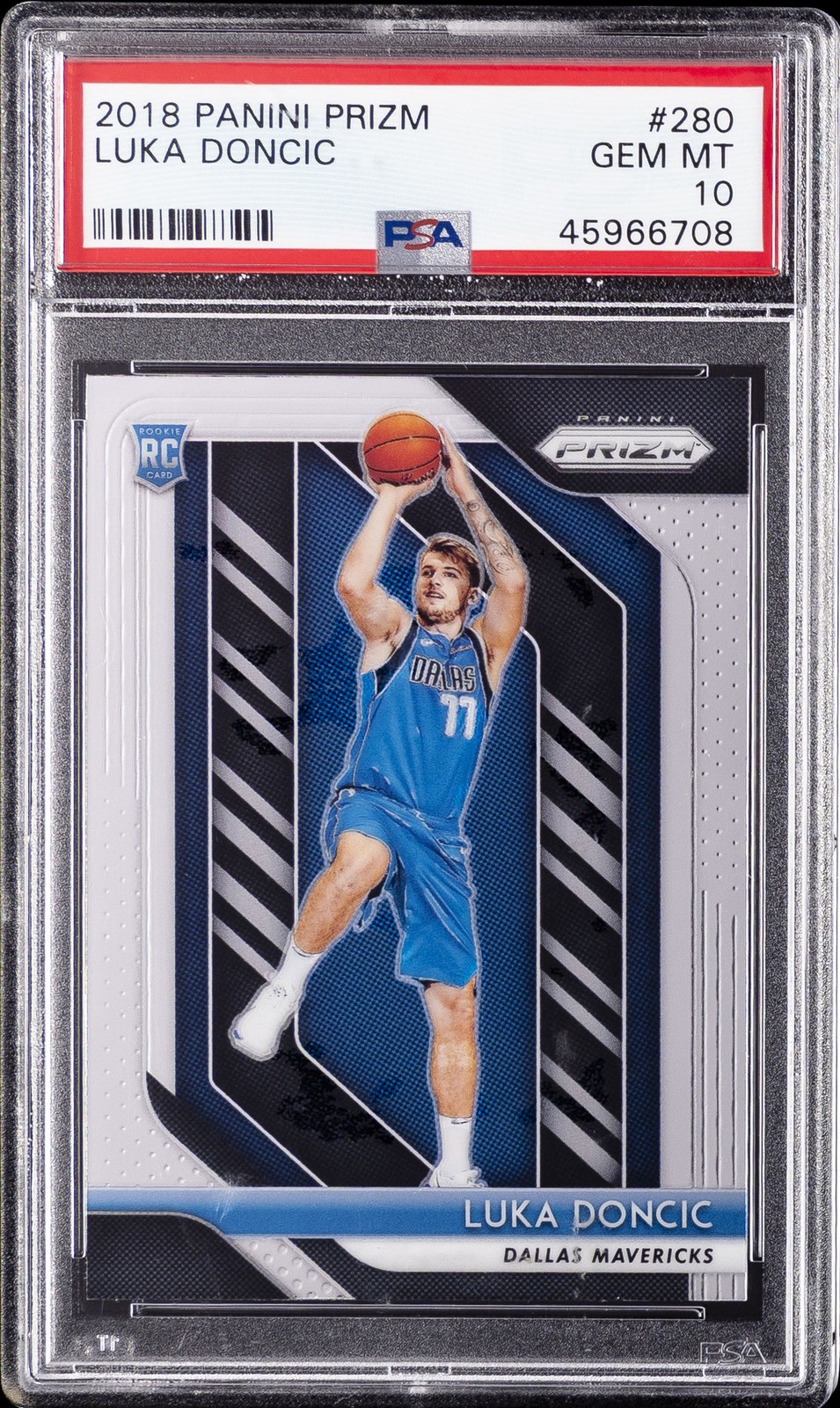 2018 PANINI PRIZM #280 LUKA DONCIC ROOKIE RC PSA 10 view 1