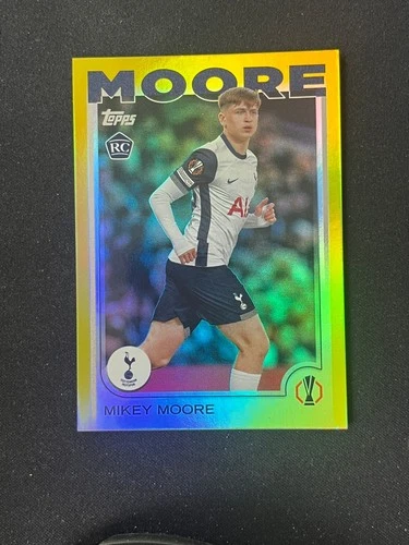Mikey Moore 2024-25 Topps UCC Flagship Yellow Foil 117/175 RC #199
