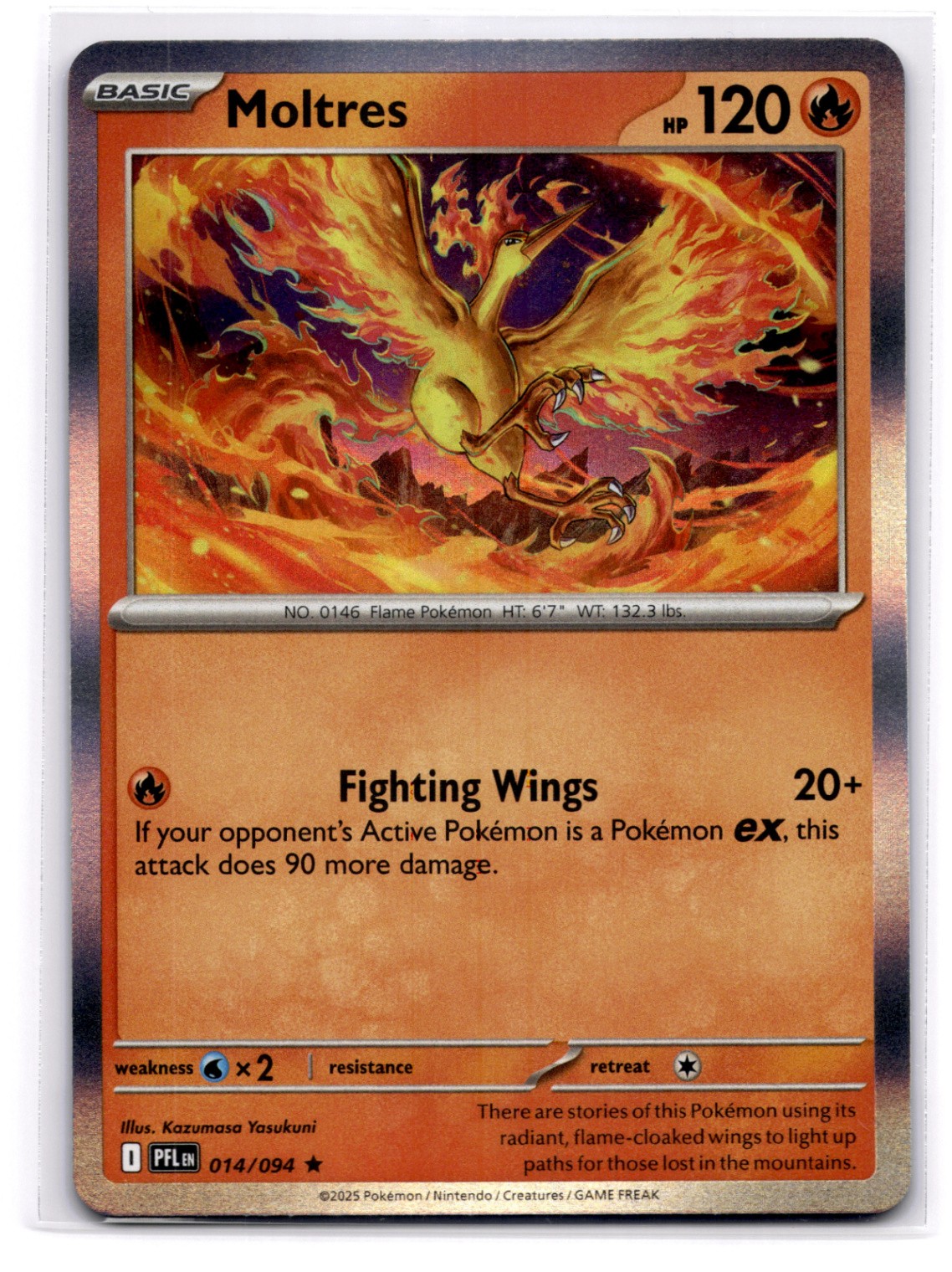 Moltres Holo Rare ME02: Phantasmal Flames 014/094 NM