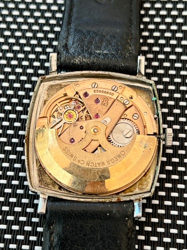 Omega Automatikuhr Cal 562 Herren 24J beige Zifferblatt Ref 162.025 zum restaurieren - Bild 10 von 12
