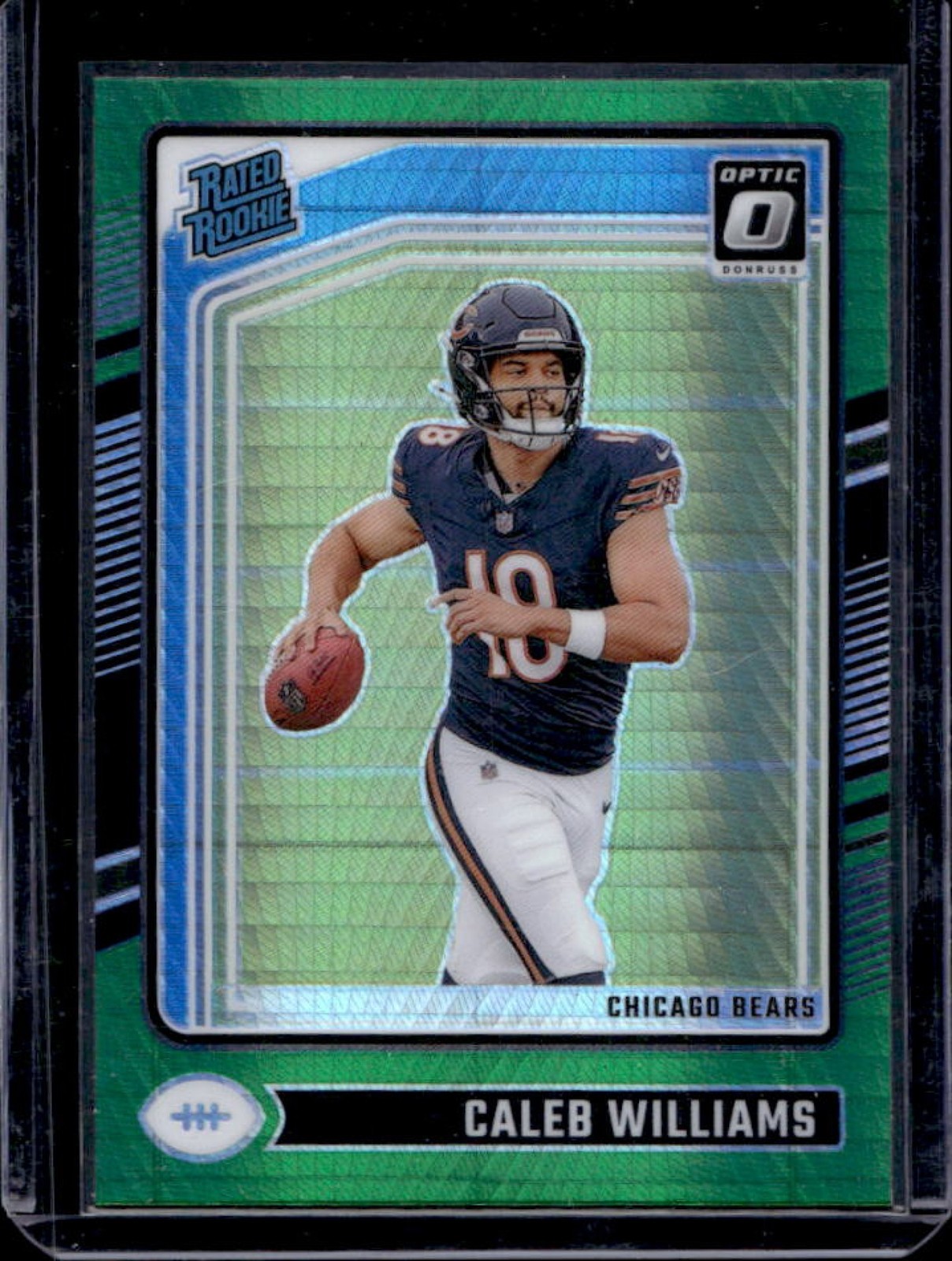 2024 Donruss Optic Caleb Williams Green Hyper Rated Rookie #201 Bears