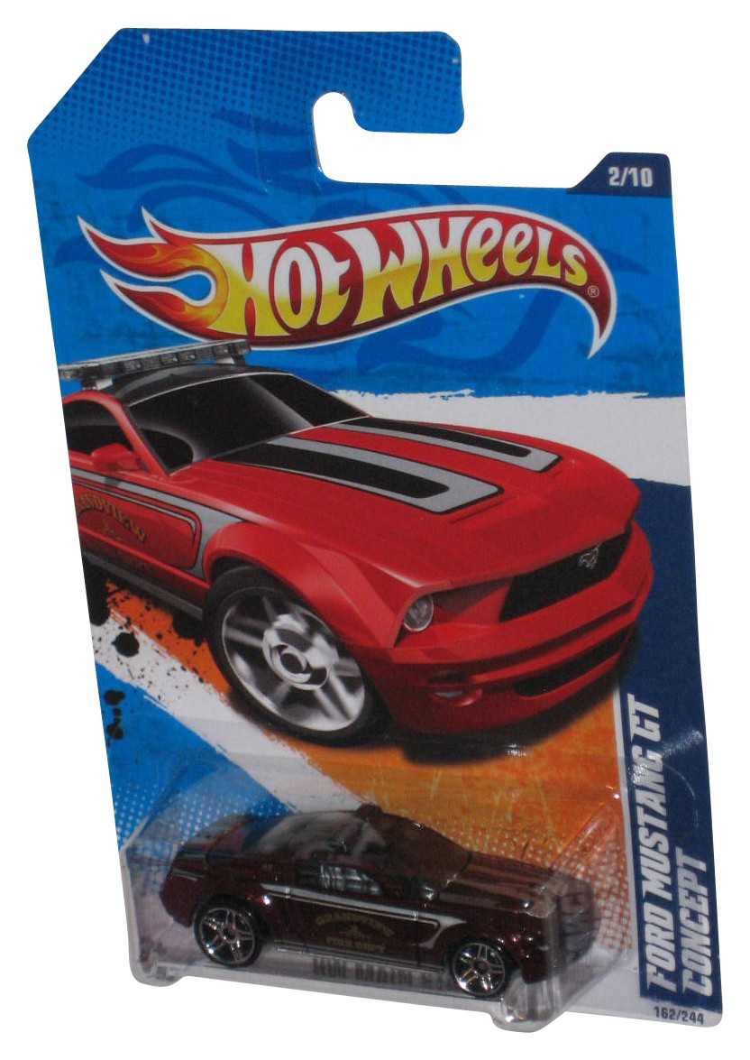 Hot Wheels HW Main Street (2010) Red Ford Mustang GT Concept Toy Car 162/244