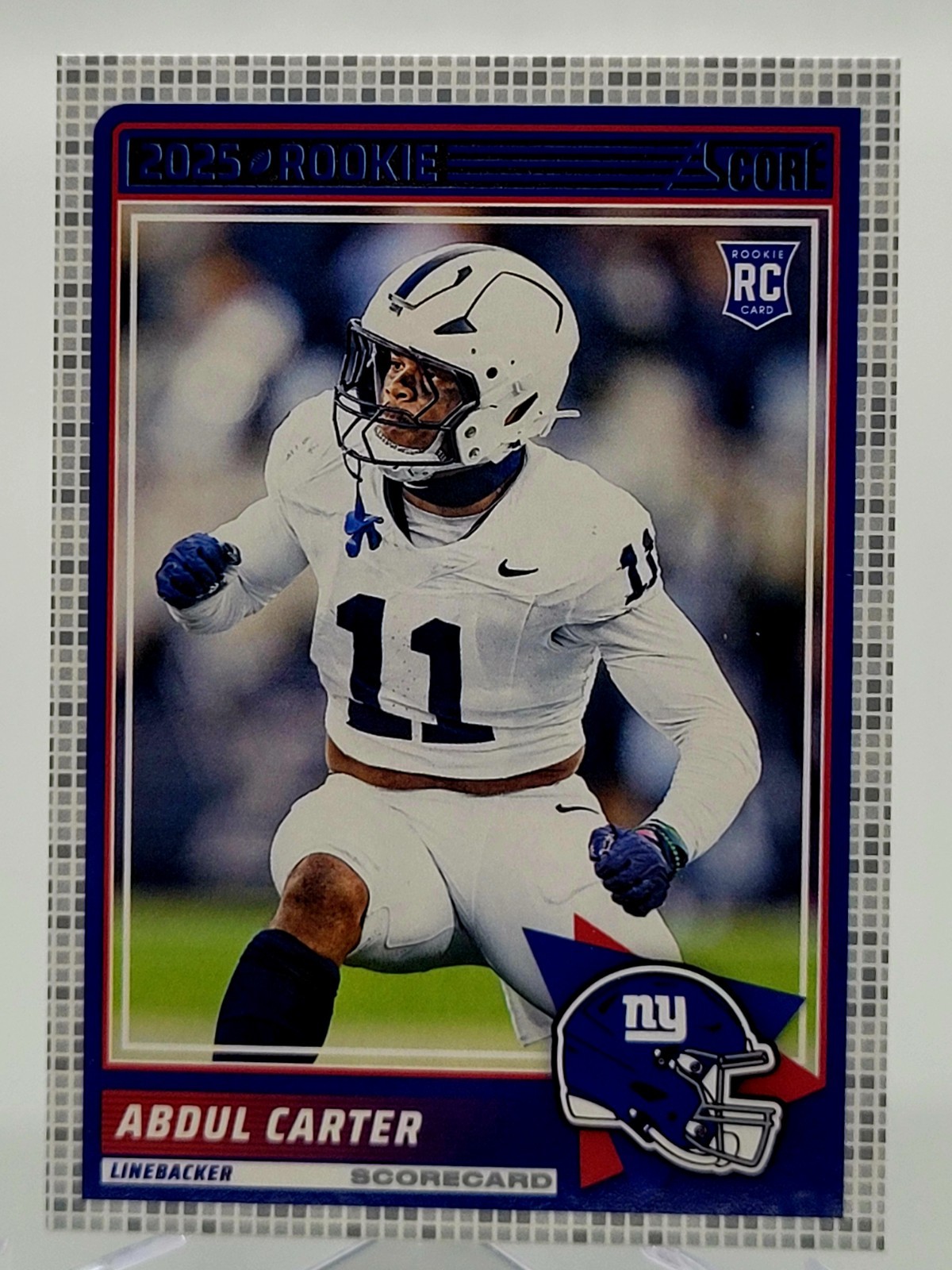 2025 SCORE ABDUL CARTER SCORECARD ROOKIE FOOTBALL CARD GIANTS NFL 16 panini