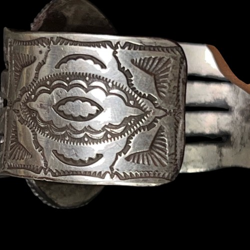 Joe Eby Steeling Silver Roysten Natiral Turquoise men's cuff Southwesteen - Picture 3 of 14