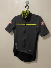 Castelli Rosso Corsa Windstopper Cycling Shirt – Short Sleeve, Full Zip