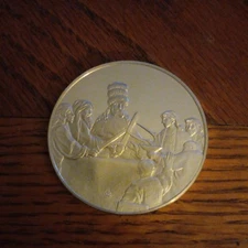 1661 REMBRANDT MEDAL FRANKLIN MINT CONSPIRACY OF THE BATAVIANS RARE SILVER MEDAL