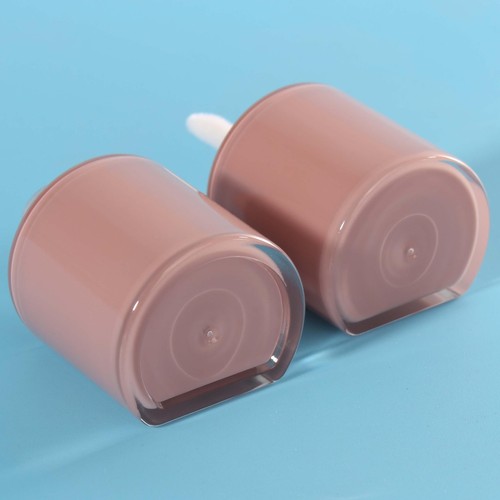 12 Stück 8 ml Halbrund Leere Lipgloss Tuben Großpackung mit Stab Rosa Sonnenfest - Bild 3 von 9