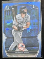 2023 1st Bowman Chrome Sapphire Refractor Spencer Jones Yankees 