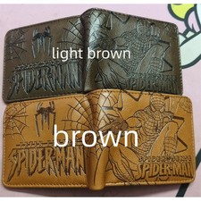 Spider-Man Sense Embossed Anime Cute Unisex Bifold Wallet Purse Card Wallets