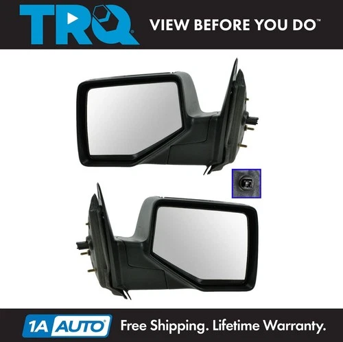 TRQ Chrome Back Folding Power Mirrors Set for 06-11 Ford Ranger Pickup Truck