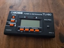 USED Boss TU-80 Chromatic Tuner and Metronome