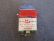 Vintage Scripto VU Advertising Lighter - A1 Thread Rolling - South Gate Ca ch84