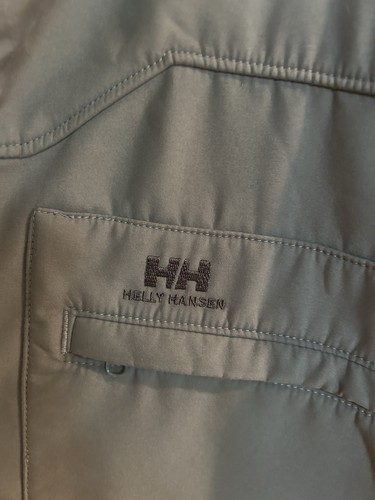Helly Hansen Jacket Mens Large Poly Hooded Waterproof GRAY - Picture 4 of 12