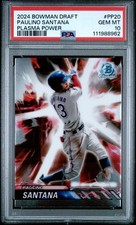 2024 BOWMAN DRAFT PLASMA POWER #PP20 PAULINO SANTANA PSA 10