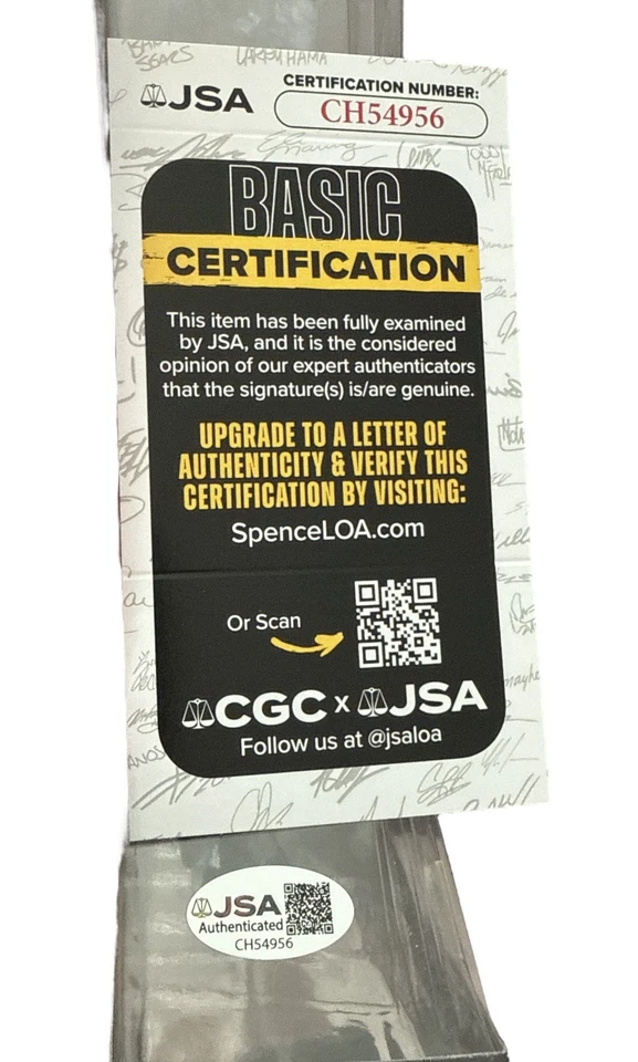 WWE EDGE Y RANDY ORTON FIRMADO ULTIMATE RIVALS PAQUETE DE 2 CON CERTIFICADO DE AUTENTICIDAD JSA MUY RARO Foto 3 de 3