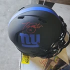 Tiki Barber New York Giants Signed Football Helmet Radtke Sports Authenticated