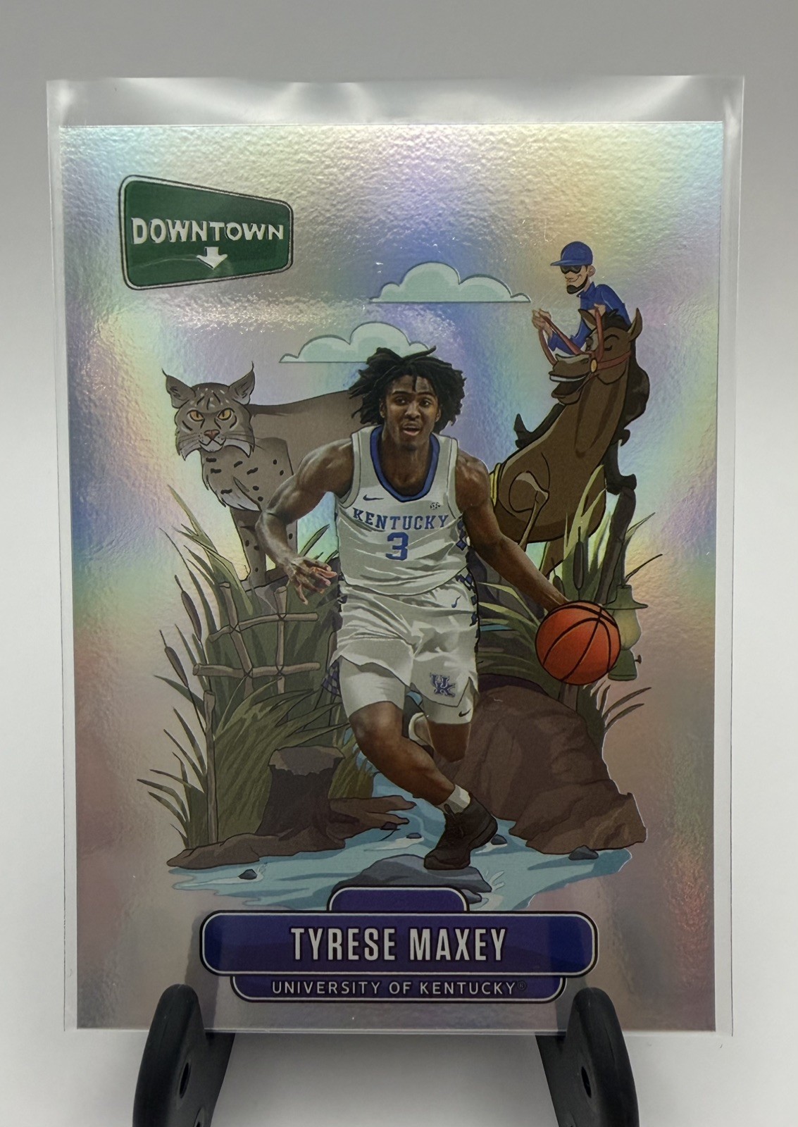 2020-21 Panini Prizm Draft Picks - Downtown Tyrese Maxey Rookie