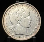 1892 US Barber Half Dollar 50C Silver Coin