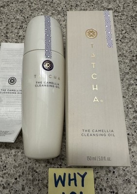 Tatcha The Camellia Cleansing Face Oil 5oz/150mL FULL SZ makeup Remover SEAL $50