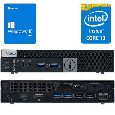 Dell Optiplex 3040 Micro i3-6100T (WLAN) 8/16GB - 256/512/1024GB SSD Win 10 Pro