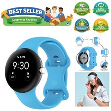 Band Compatible with Google Pixel Watch 1/2/3/4 41mm, Soft Silicone Sport Large