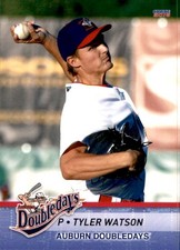 2016 Auburn Doubledays Choice #30 Tyler Watson Gilbert Arizona AZ Baseball Card