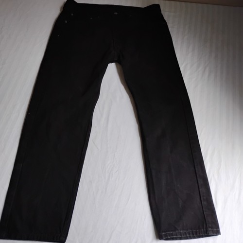 Jeans Levis 36x30 505 nero gamba dritta western grunge classico 100 cotone  - Foto 1 di 13