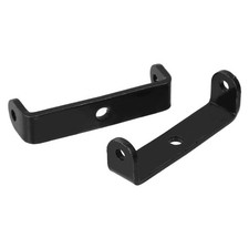 2pcs Steel U Shaped Brackets for Mounting Shelves Black Color