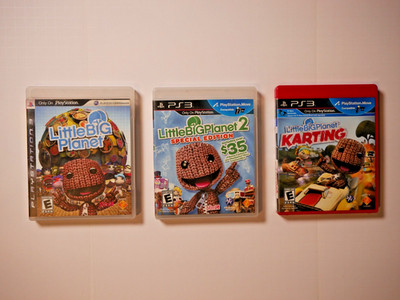 Little Big Planet Bundle Lot - LBP 1, 2, Karting (PlayStation PS3)