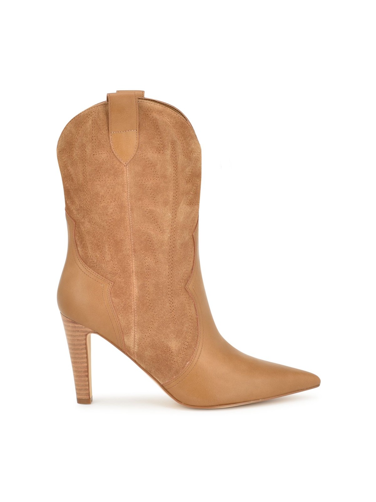 NINE WEST Womens Alama Toe Western Boot 65 7790₽