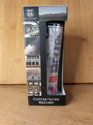 Route 66 Thermobecher Travel Mug Coffee to Go BECHER USA NEU 300ml