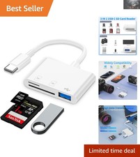 Plug  Play USB C Card Reader for Fast Data Transfer - Supports SD/Micro SD