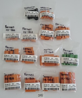 *LARGE LOT* Weidmuller 5.08/14 3.5/16 5.08/6 Etc Terminal Plug/Connectors