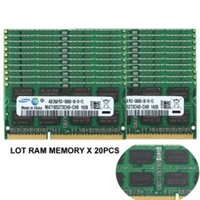 Samsung 20x 4GB 2RX8 DDR3 1333MHz PC3-10600S CL9 SODIMM Laptop RAM Memory LOT 4G