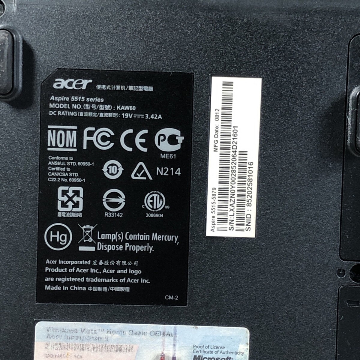 Acer Aspire 5515 15.4