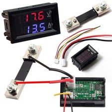 DC-100V 50A Digital Voltmeter Ammeter Dual LED Display Volt Amp Meter With Shunt