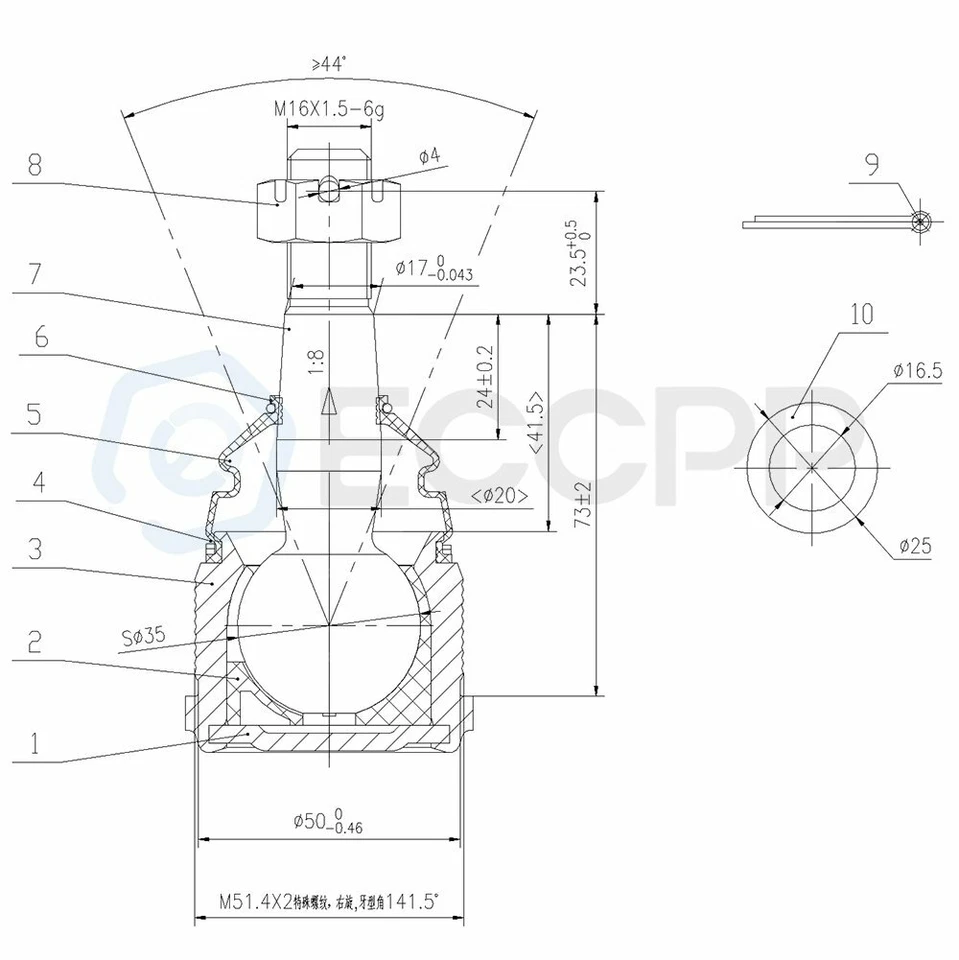 11x rótulas delanteras varilla de amarre enlace central para camioneta 95-00 Dodge Ram 1500 2500 3500 Foto 3 de 4