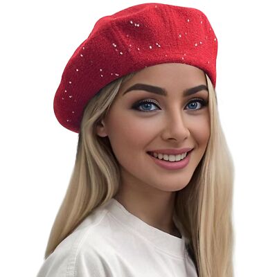 Classic Knitted Berets for Women Stylish French Beret Hats for Women Girls La...
