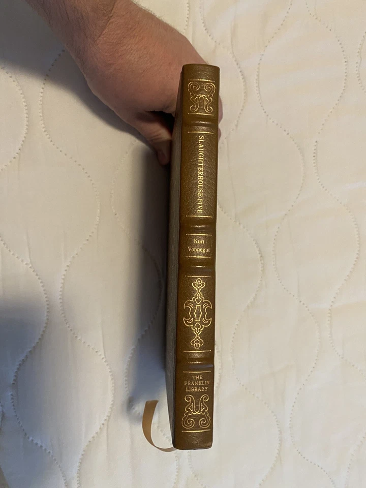 Slaughterhouse Five by Kurt Vonnegut - Signed Leather HC - Franklin Library 1978 Foto 2 de 4