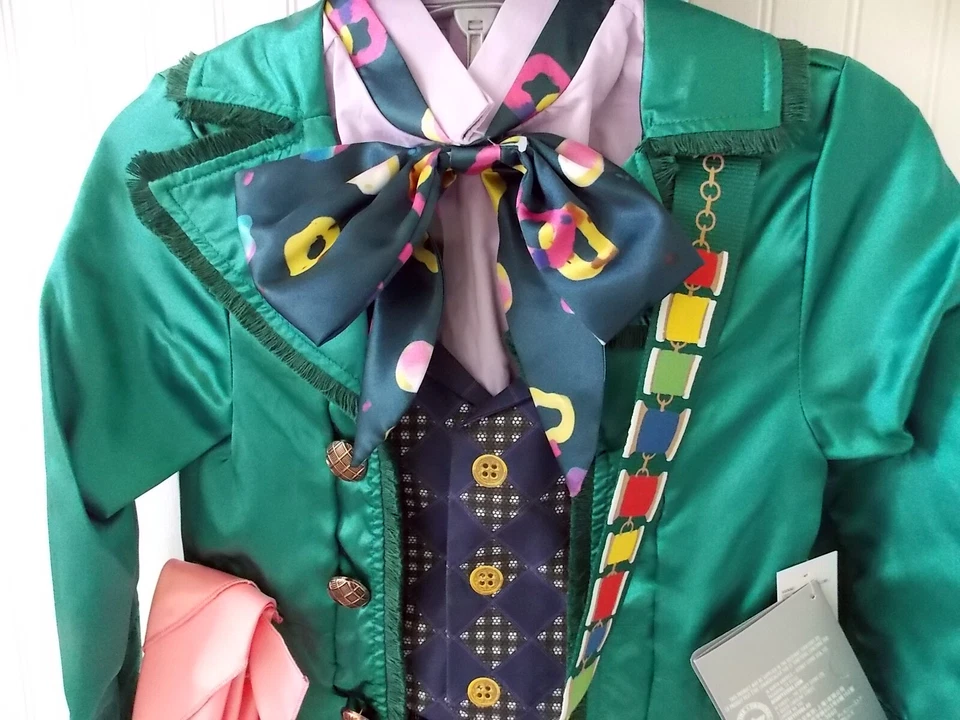 Disney Store Sombrerero Loco Niño Disfraz 5-6 Sombrero Peluca Alicia en el País de las Maravillas Halloween Foto 2 de 4