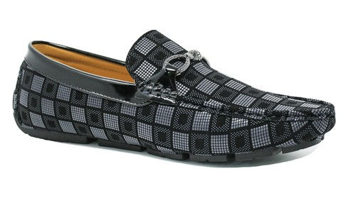 Scarpe mocassini uomo Class eleganti cerimonia primavera estate nero con  fibbia | eBay