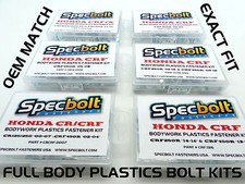 HONDA CR CRF CRFX FULL PLASTICS BOLT KIT CR12...