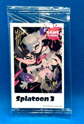 Splatoon 3 Grand Festival Originl Autographed Bromide All 3 type