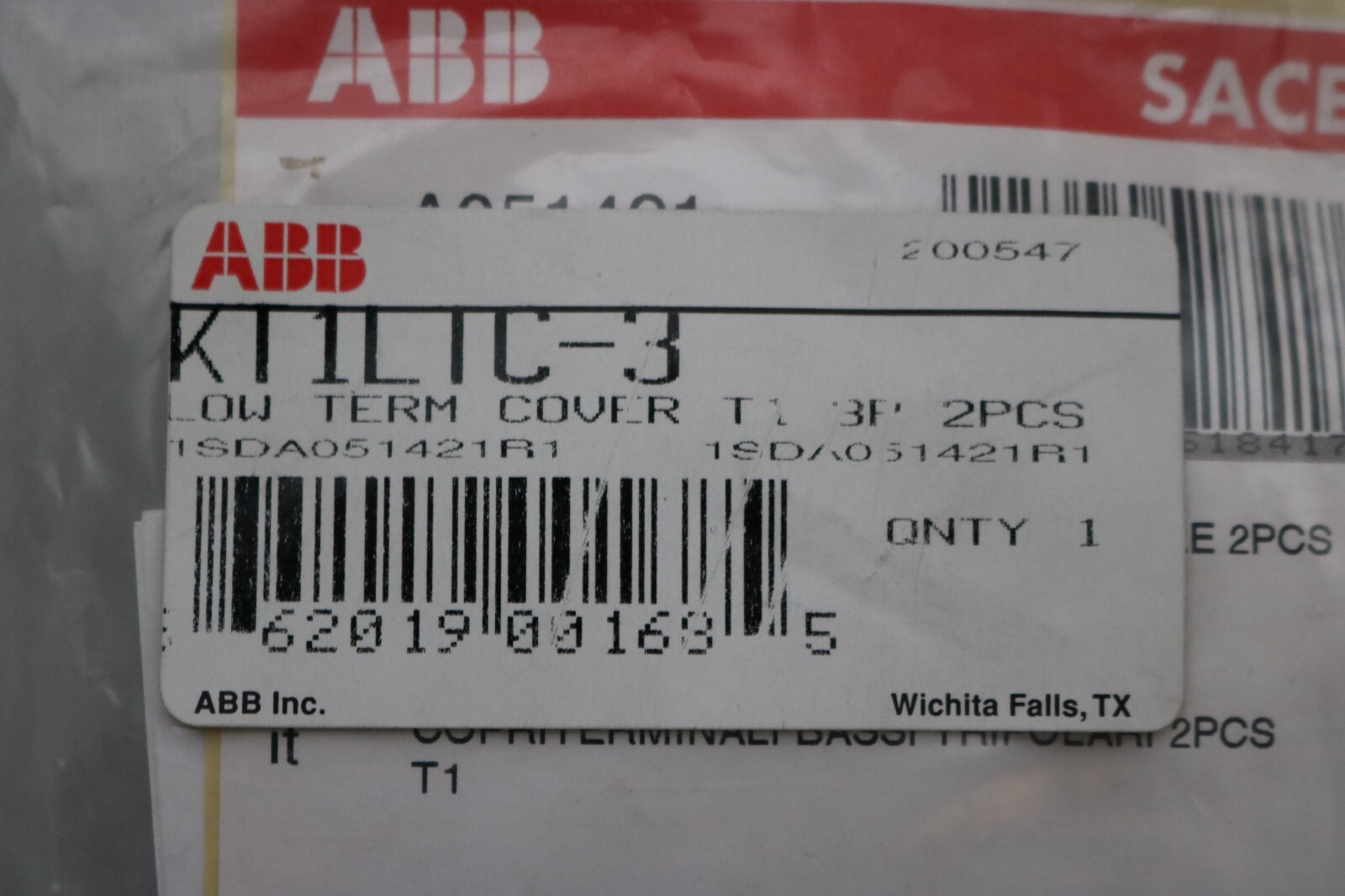 NEW Asea Brown Boveri ABB KT1LTC-3 / KT1LTC3 Terminal Covers