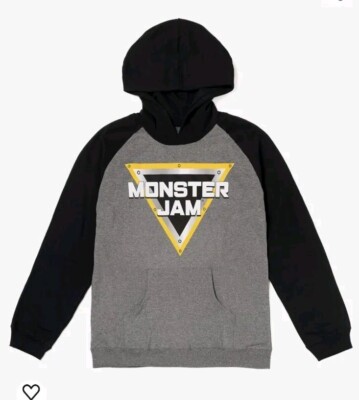 Monster Jam Maximum Destruction Fleece Hoodie Pullover Hoodie Men s XS. New