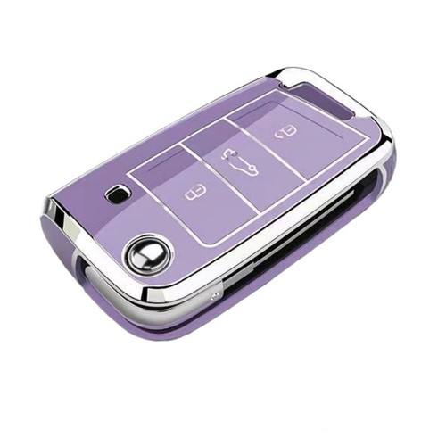 Car Key Shell Fob Cover Fob Case For VW Golf MK7 GTI Skoda Octavia Kodiaq Superb - Picture 4 of 11