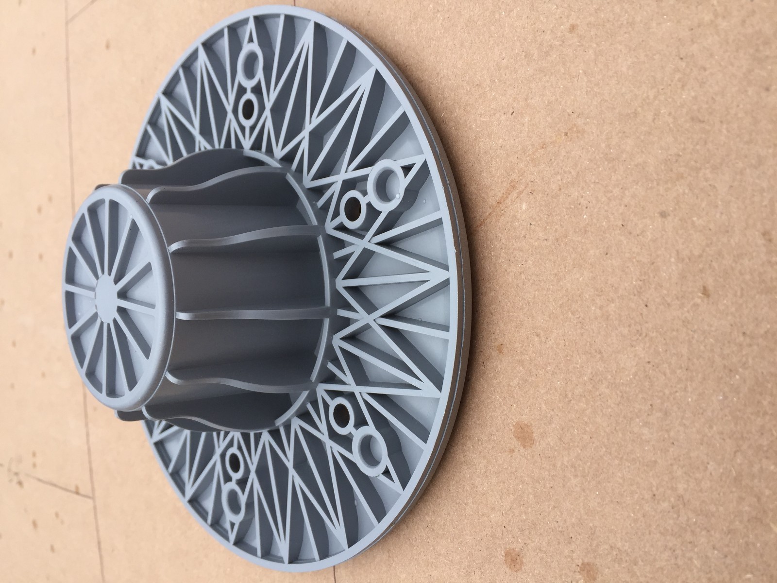 RV RECESSED mount pedestal TABLE LEG BASE ABS 6 ¼" dia for 2 ¼" pole